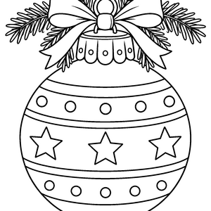 Weihnachtsbaumkugel mit Sternen