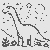 Faszinierender Diplodocus unter funkelnden Sternen Malvorlage für junge Entdecker der Urzeit
