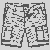 Kreative Tiger-Shorts mit aufregendem Muster Ausmalbild für mutige Modepatrone