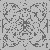 Geometrisches viereckiges Mandala mit Blüten Malvorlage für Kunstträumer