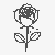 Einzigartige Rosen-Ausmalvorlage für kleine Künstler