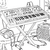 Großes Synthesizer-Studio-Ausmalbild für Musikfans