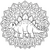 Freundlicher Stegosaurus im Blumenkreis Malvorlage für kleine Abenteurer
