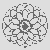 Bezauberndes Blumen-Mandala Ausmalbild für fantasievolle Künstler