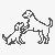 Fantastisches Golden Retriever-Ausmalbild für kreative Momente