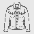 Elegante Herrenjacke mit doppelter Knopfleiste Malbild für stilvolle kleine Gentlemen