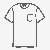 Charmantes Herren T-Shirt mit coolem Taschen-Design Ausmalvorlage für trendbewusste Nachwuchs-Designer
