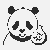 Fröhlicher Panda mit fruchtiger Überraschung Ausmalvorlage für helle Köpfe
