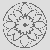 Harmonisches Mandala mit zauberhaften Blüten für blühende Farbgestalter