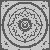 Harmonisches viereckiges Mandala mit Blüten Bastelmotiv für mutige Formgeister