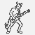 Witziges Teufel-Ausmalbild für kleine Künstler