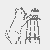 Neugieriger Kater auf Hocker mit Keksglas Ausmalvorlage für kleine Naschnerlinge