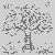Der große Apfelbaum mit Leiter und Schmetterlingen Ausmalbild fuer kleine Entdecker
