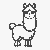 Wunderbares Lamas-Ausmalbild für kreative Malstunden