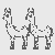 Großartiges Lamas-Malbild für die ganze Familie
