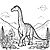 Majestätischer Brachiosaurus in traumhafter Landschaft Ausmalvorlage für junge Dino-Fans
