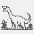 Imposanter Brachiosaurus in saftigem Gras Ausmalmotiv für kleine Naturforscher voller Entdeckerdrang