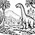 Bezaubernder Brachiosaurus im prähistorischen Dschungel Ausmalbild für abenteuerliche Entdecker