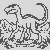 Dynamischer Velociraptor in einem Kreis Ausmalbild für wagemutige Entdeckergeist