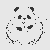 Flauschiger Panda in Schale Bastelmotiv für kleine Sternenfreunde