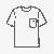 Bezauberndes Damen-T-Shirt mit coolem Taschenstil Ausmalbild für kreative Modeentdecker