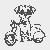 Stylischer Hund mit Sonnenbrille auf Motorrad Malvorlage für mutige Tierfreunde
