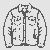 Klassische Herrenjacke mit tollem Kragen Malvorlage für abenteuerlustige Trendsetter