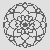 Fantasievolles Blumen-Mandala für kreative Farbentdecker