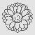 Bezauberndes Gerbera-Bastelmotiv für kreative Malstunden