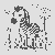 Niedliches Kawaii-Zebra mit Schmetterlingen Bastelmotiv für kleine Wiesenfreunde