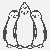 Spannendes Pinguine-Malbild für Groß und Klein