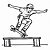 Kreatives Skateboarding-Bastelmotiv für Kinder