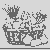 Rustikaler Zwiebelkorb mit Lauch Bastelvorlage für neugierige Gartenfreunde