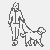 Fantasievolles Golden Retriever-Ausmalbild für kreative Kids