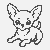 Interessantes Chihuahuas-Ausmalbild für kreative Kids