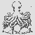 Großer Oktopus mit Blasen Ausmalbild für kreative Meeresforscher