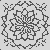 Fantasievolles Mandala mit kunstvollen Blüten für kreative Erforscher