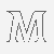 Mystisches M in auffälliger Schwarz-Weiß-Illustration Ausmalbild für kleine Schriftstellerinnen und Schriftsteller
