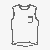 Schlichtes Herren Tanktop mit praktischem Taschenstil Ausmalbild für stilvolle Entdecker