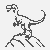 Faszinierender Velociraptor auf felsiger Anhöhe Ausmalbild für kleine Urzeitforscher
