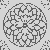 Strahlendes Mandala mit floralen Mustern für junge Farbentdecker