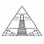 Wunderbares Pyramiden-Ausmalbild für kreative Malstunden
