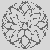 Blühendes Mandala mit zauberhaften Blumen Ausmalbild für fantasievolle Künstler