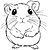 Ausmalbild Hamster