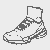 Dynamischer Sneaker mit aufregendem Design Malvorlage für junge Trendsetter