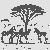 Zebras unter einem afrikanischen Baum Ausmalvorlage für neugierige Entdecker