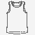Trendiges Herren Tanktop mit stylischem Sternedesign Ausmalmotiv für junge Fashionista-Entdecker