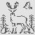Faszinierendes Rehe-Malbild zum Ausmalen