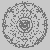 Fantasievolles Mandala mit vielfältigen geometrischen Elementen Ausmalvorlage für kleine Farbzauberer und kreative Visionäre