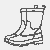 Bezaubernder hoher Damen-Stiefel mit eleganter Form Ausmalvorlage für neugierige Stilbeobachter